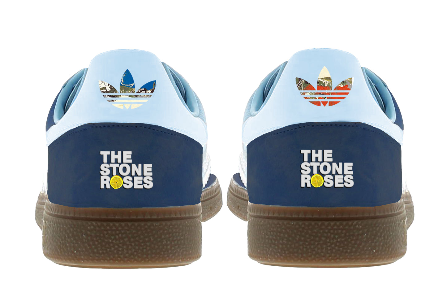 Limited edition The Stone Roses I am the resurrection adidas originals Dark Blue Spezial custom trainers / sneakers