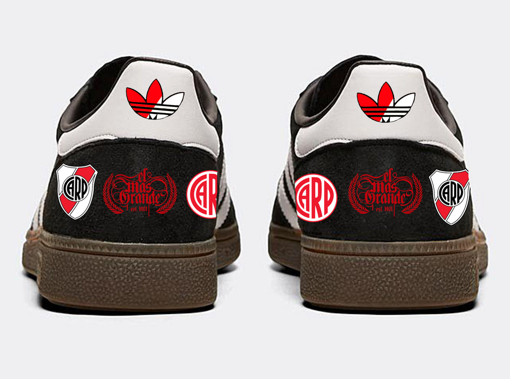 Limited edition Adidas River Plate black / red / white Spezial trainers / sneakers