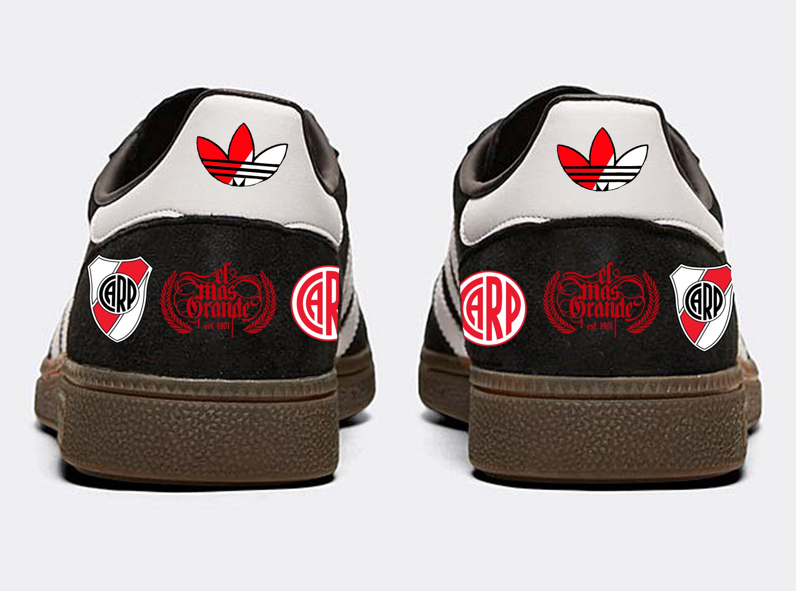Limited edition Adidas River Plate black / red / white Spezial trainers / sneakers