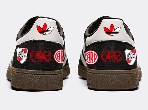 Limited edition Adidas River Plate black / red / white Spezial trainers / sneakers