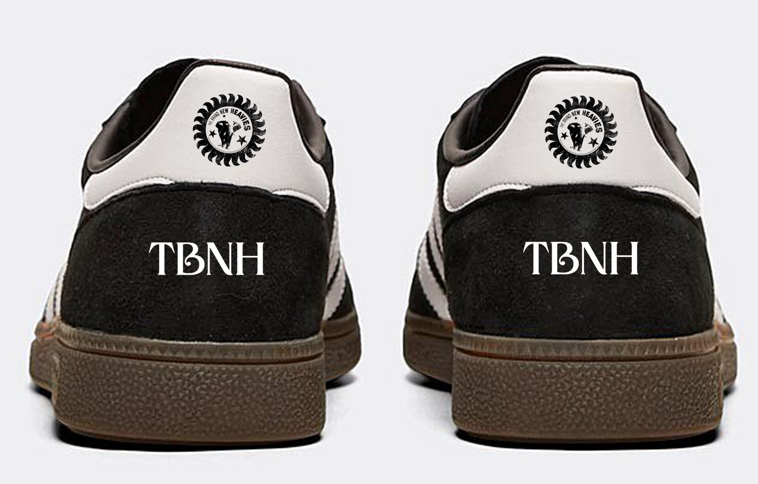 Limited edition The Brand New Heavies Adidas custom Black Spezial trainers / sneakers