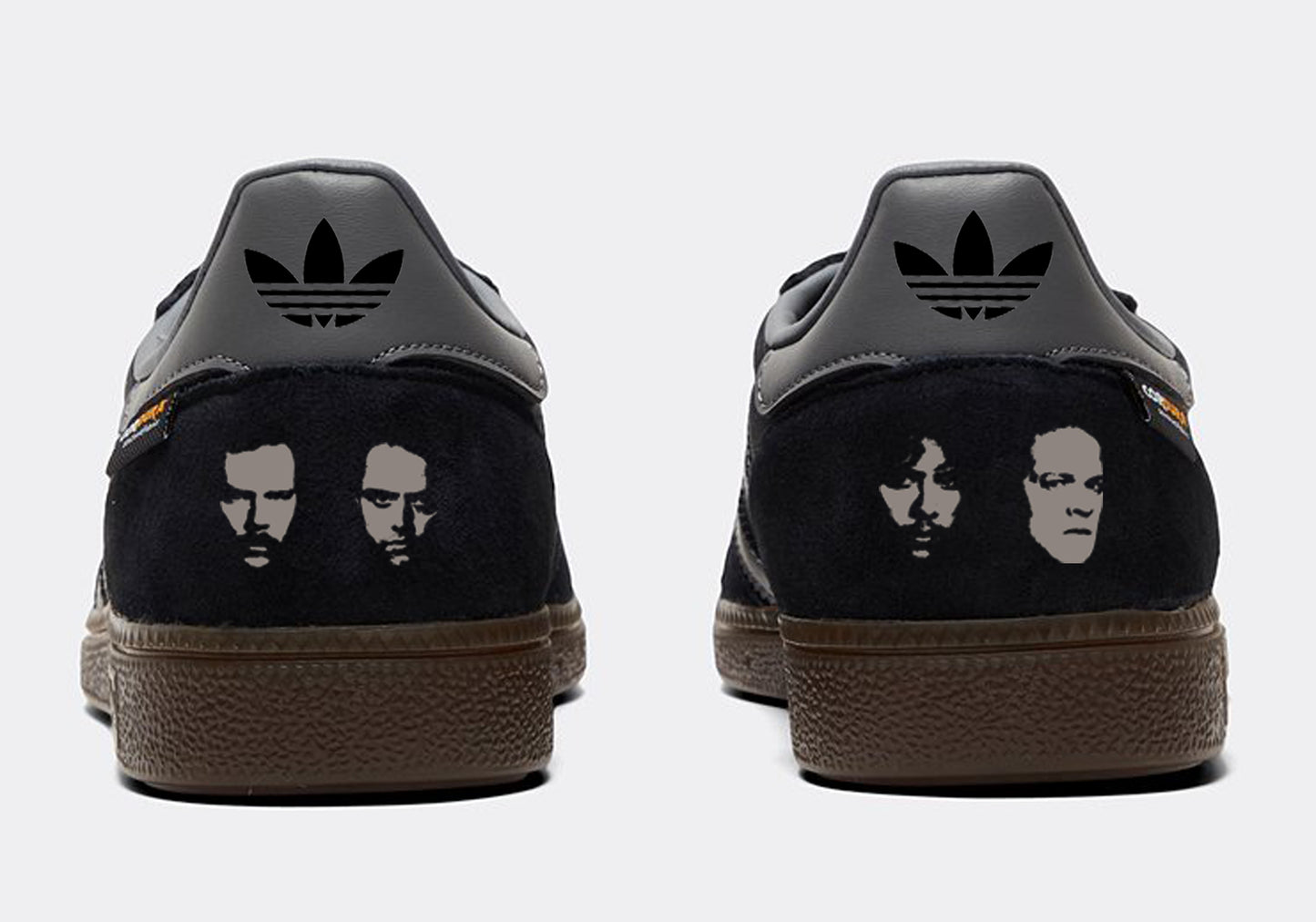 Limited edition Metallica - The Black Album Adidas custom Cordura Handball Spezial trainers / sneakers