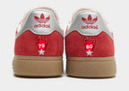 Limited edition Nottingham Forest European cup winners 79 and 80 Custom Adidas Munchen red custom trainers / sneakers