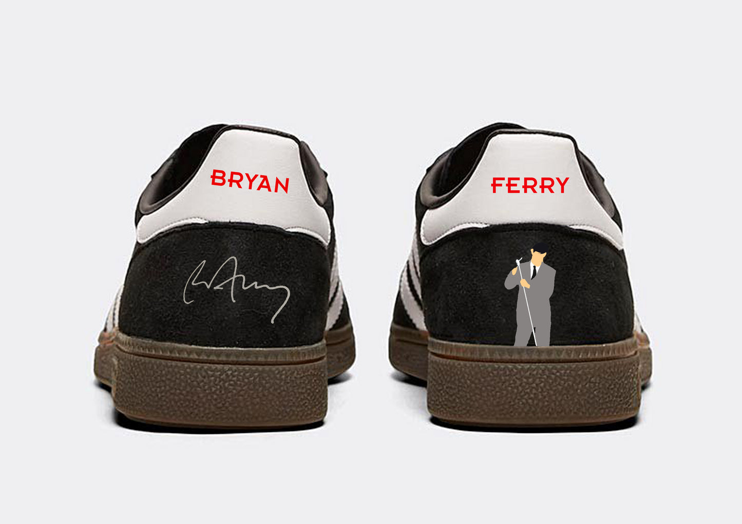 Limited Edition Bryan Ferry - Slave to love black  / white Handball Spezial trainers / sneakers