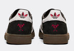 Limited edition Pearl Jam TEN inspired black / white  Adidas custom Handball Spezial trainers / sneakers