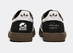 Limited edition Jake Bugg inspired black / white  Adidas custom Handball Spezial trainers / sneakers