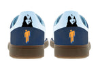 Limited edition Billie Eilish inspired Navy blue Adidas custom Handball Spezial trainers / sneakers