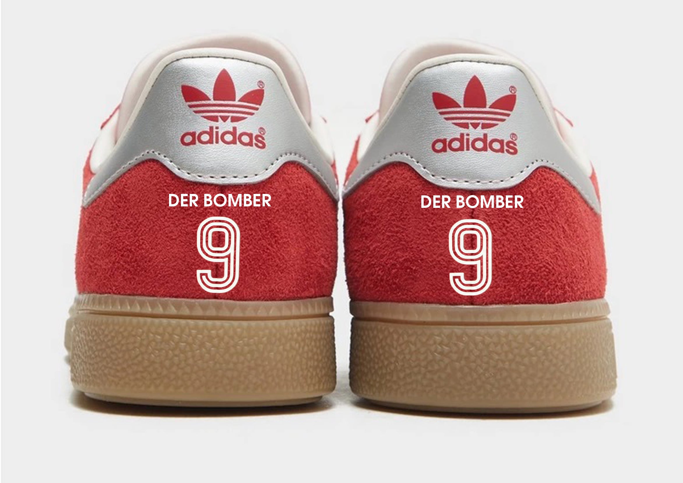 Limited edition Bayern Munich FC Gerd Muller Adidas Munchen red custom Sneakcustomtrainers.com Limited edition Bayern Munich FC Gerd Muller Adidas Munchen red custom Sneakcustomtrainers.com