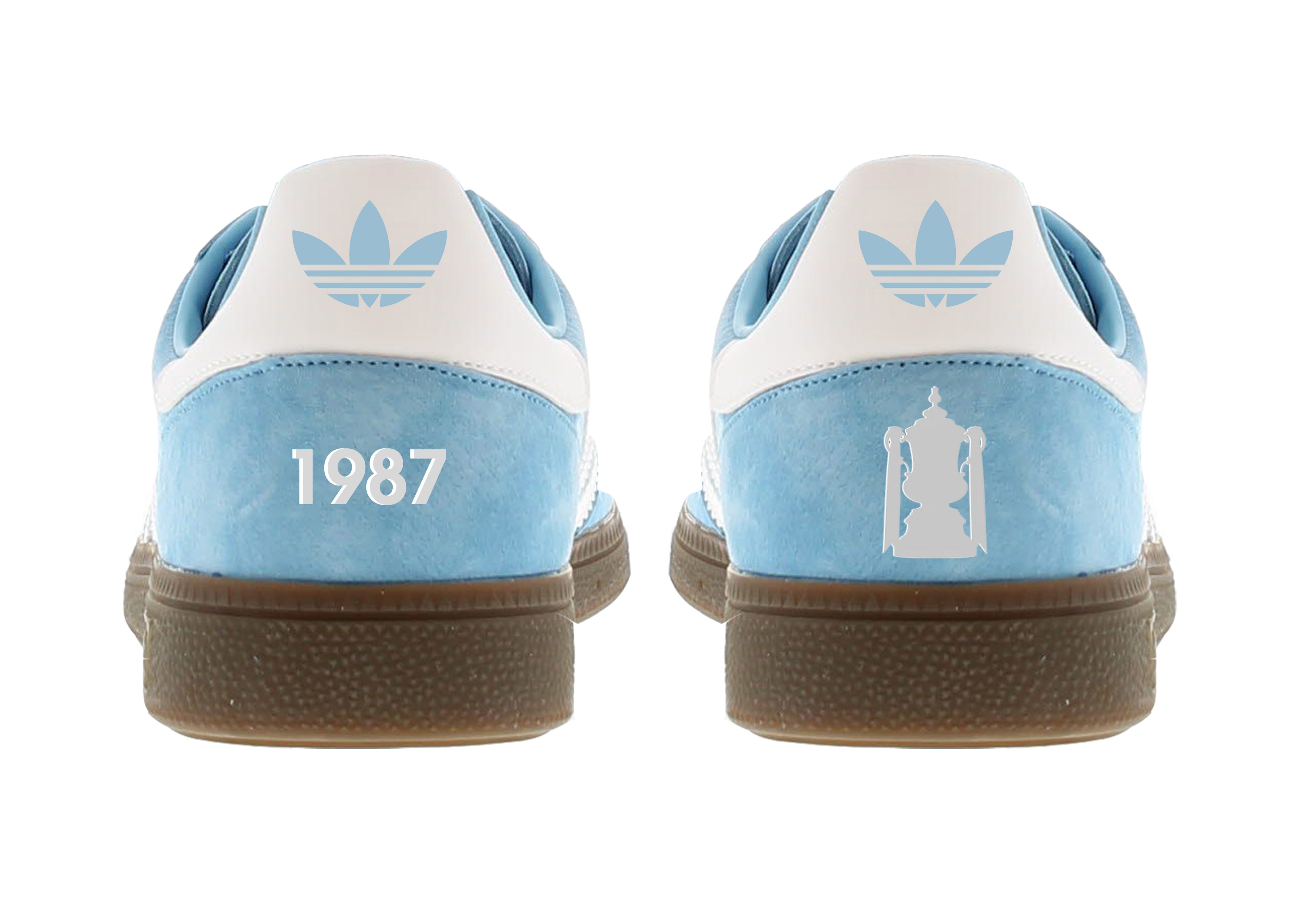 Limited edition Adidas Coventry City F.A. Cup winners 87 Light blue / white Spezial trainers / sneakers
