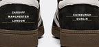 Limited edition Oasis Live 25 Reunion tour Adidas custom Black / white Handball Spezial trainers / sneakers