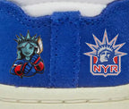Limited edition Blue / White / Red New York Rangers Adidas centennial low trainers / sneakers