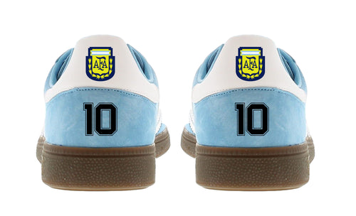 Limited edition Argentina Maradona `86 blue / white Adidas custom Handball Spezial trainers /sneakers