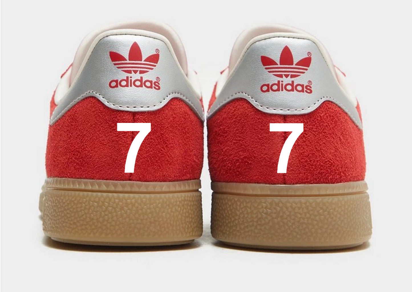 Limited edition George Best Manchester United Adidas Munchen red custom trainers / sneakers