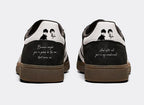 Limited edition Oasis Wonderwall lyrics inspired black / white  Adidas custom Handball Spezial trainers / sneakers