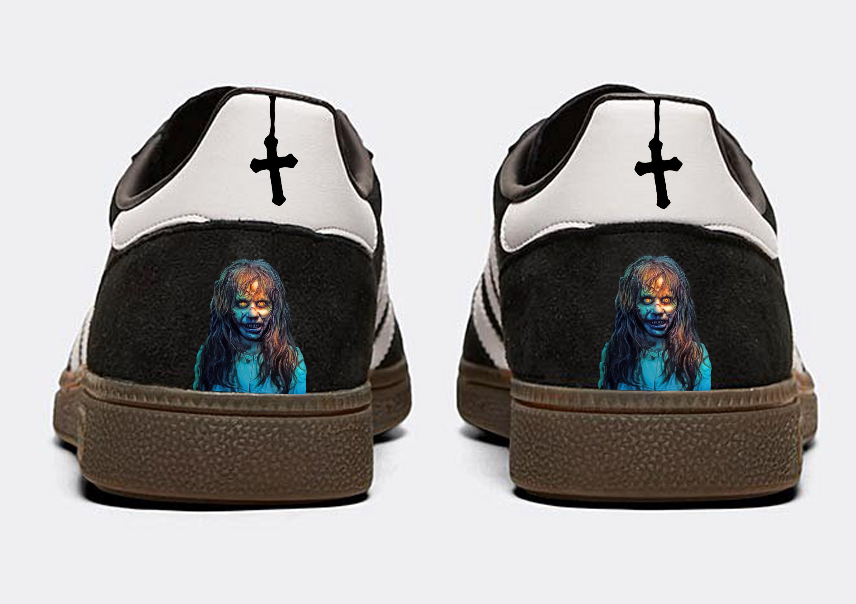 Limited edition The Exorcist movie Black Adidas Spezial trainers / sneakers