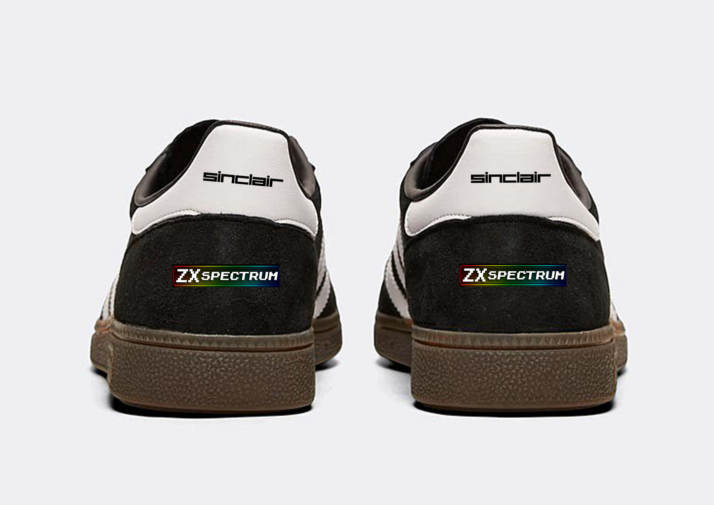 Limited edition ZX Spectrum - Adidas custom Black Handball Spezial trainers / sneakers