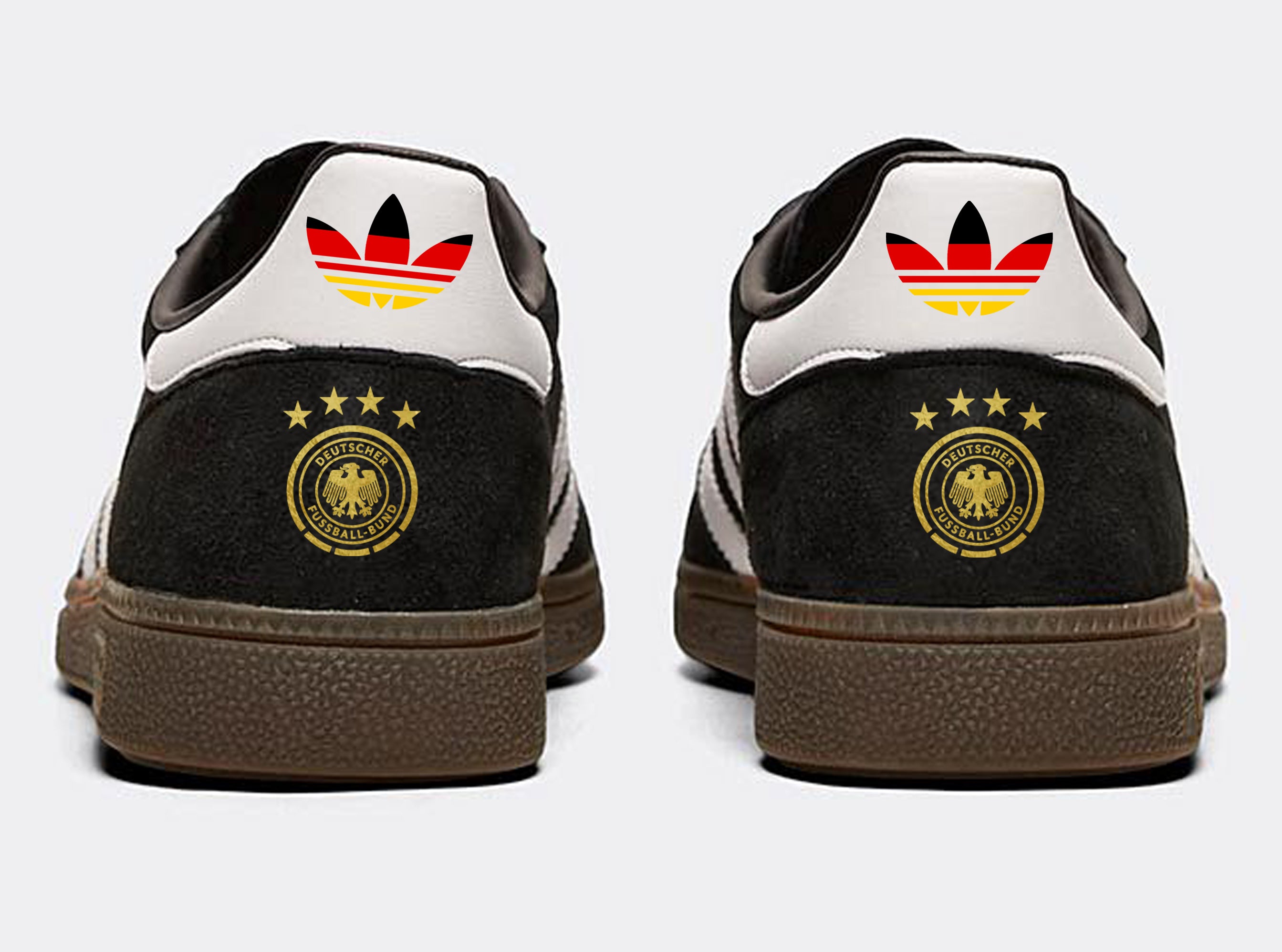 Limited edition Adidas Deutschland / Germany black retro spezial train –  Sneakcustomtrainers.com