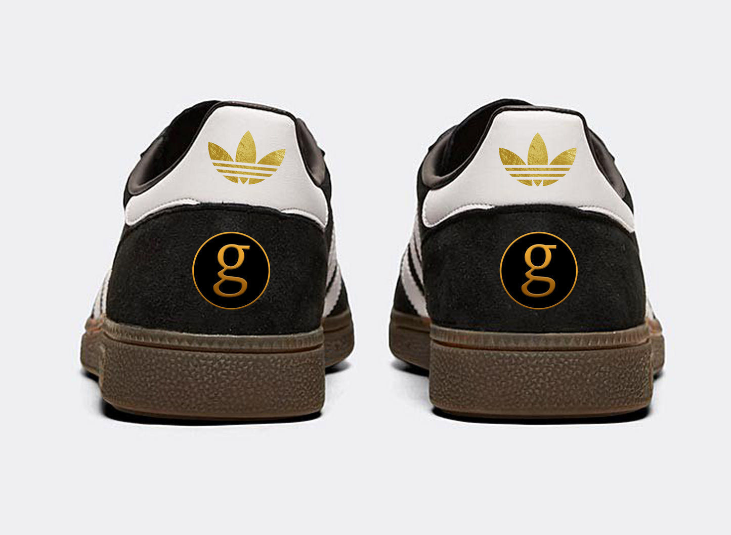 Limited edition Garth Brooks black Adidas custom Handball Spezial trainers / sneakers.