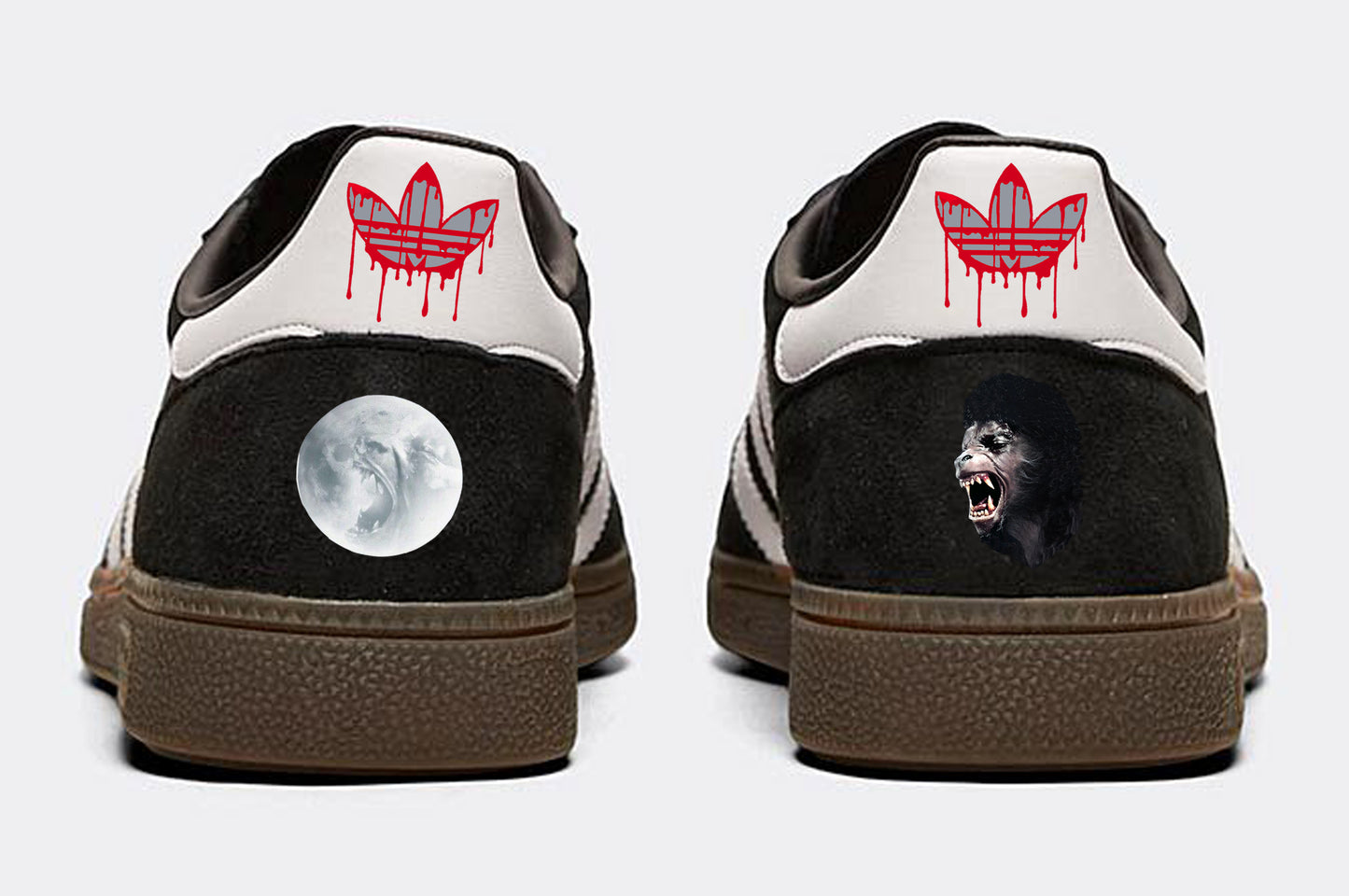 Limited edition An American Werewolf in London Black Adidas Spezial trainers / sneakers