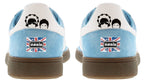 Limited edition Oasis Liam and Noel Adidas custom Light blue / white Handball Spezial trainers / sneakers