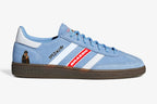 Limited edition Brassic inspired Sky blue / White Adidas custom Handball Spezial trainers / sneakers