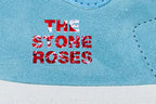 Limited edition The Stone Roses Waterfall Aqua blue Adidas custom Gazelle trainers / sneakers