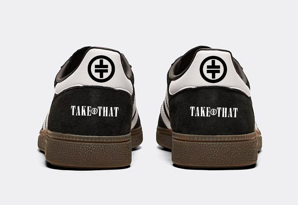 Limited edition Take that inspired custom Handball Spezial trainers / sneakers