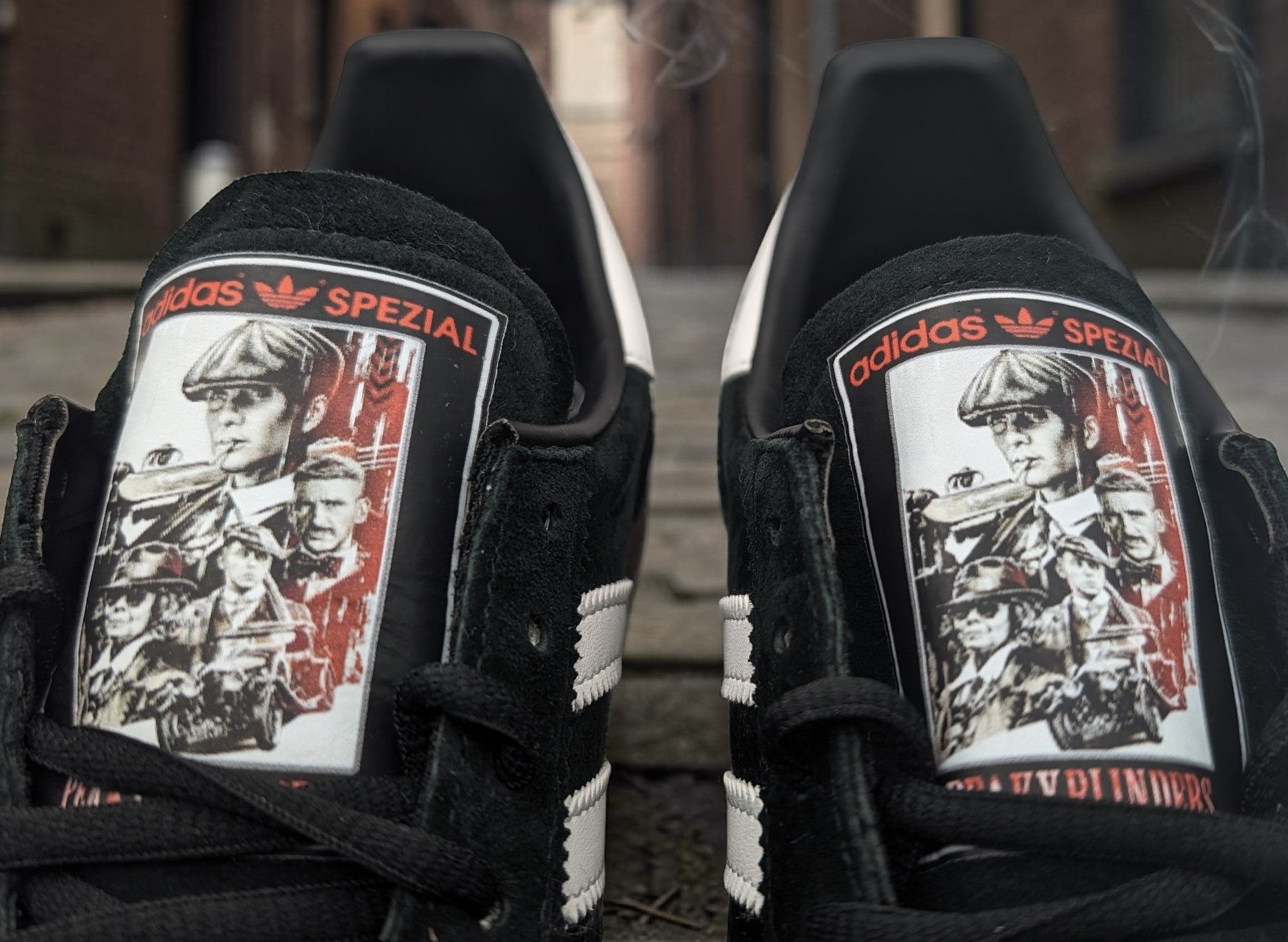 Limited edition Peaky Blinders Black Adidas Spezial trainers / sneakers
