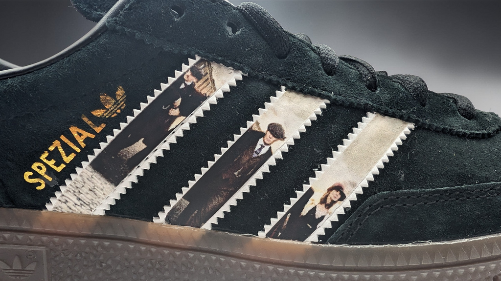 Limited edition Peaky Blinders Black Adidas Spezial trainers / sneakers