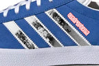 Limited edition Quadrophenia custom Adidas gazelle Royal blue blue trainers / sneakers