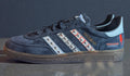 Limited edition David Bowie Aladdin Sane Navy blue suede Adidas Handball Spezial trainers  / sneakers
