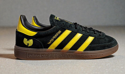 Limited edition Wutang clan inspired Adidas custom Spezial trainers / sneakers
