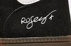 Limited edition The Cure Robert Smith inspired black / white  Adidas custom Handball Spezial trainers / sneakers