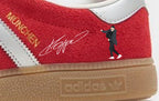 Limited edition Liverpool FC Jurgen Klopp 6 trophies inspired red / silver Adidas custom Munchen trainers / sneakers