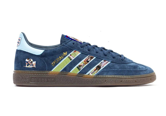 Limited edition Adidas England Gazza 96 Dentist chair celebration dark blue spezial trainers / sneakers