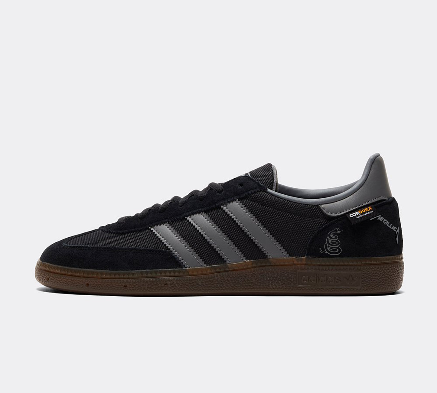 Limited edition Metallica - The Black Album Adidas custom Cordura Handball Spezial trainers / sneakers