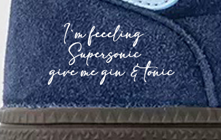 Limited edition Oasis -Supersonic - Adidas Navy custom Spezial trainers / sneakers