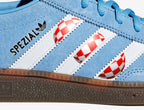 Limited edition Commodore Amiga 500 - Adidas custom light blue Handball Spezial trainers / sneakers
