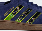 Limited edition Scotland World cup 26 Adidas custom Blue / Neon yellow Spezial trainers / sneakers