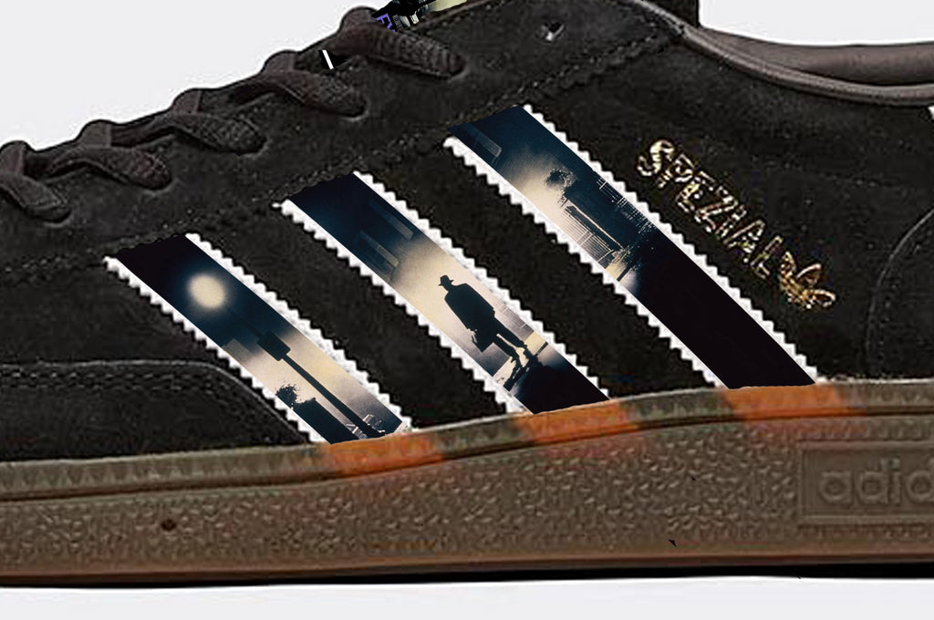 Limited edition The Exorcist movie Black Adidas Spezial trainers / sneakers