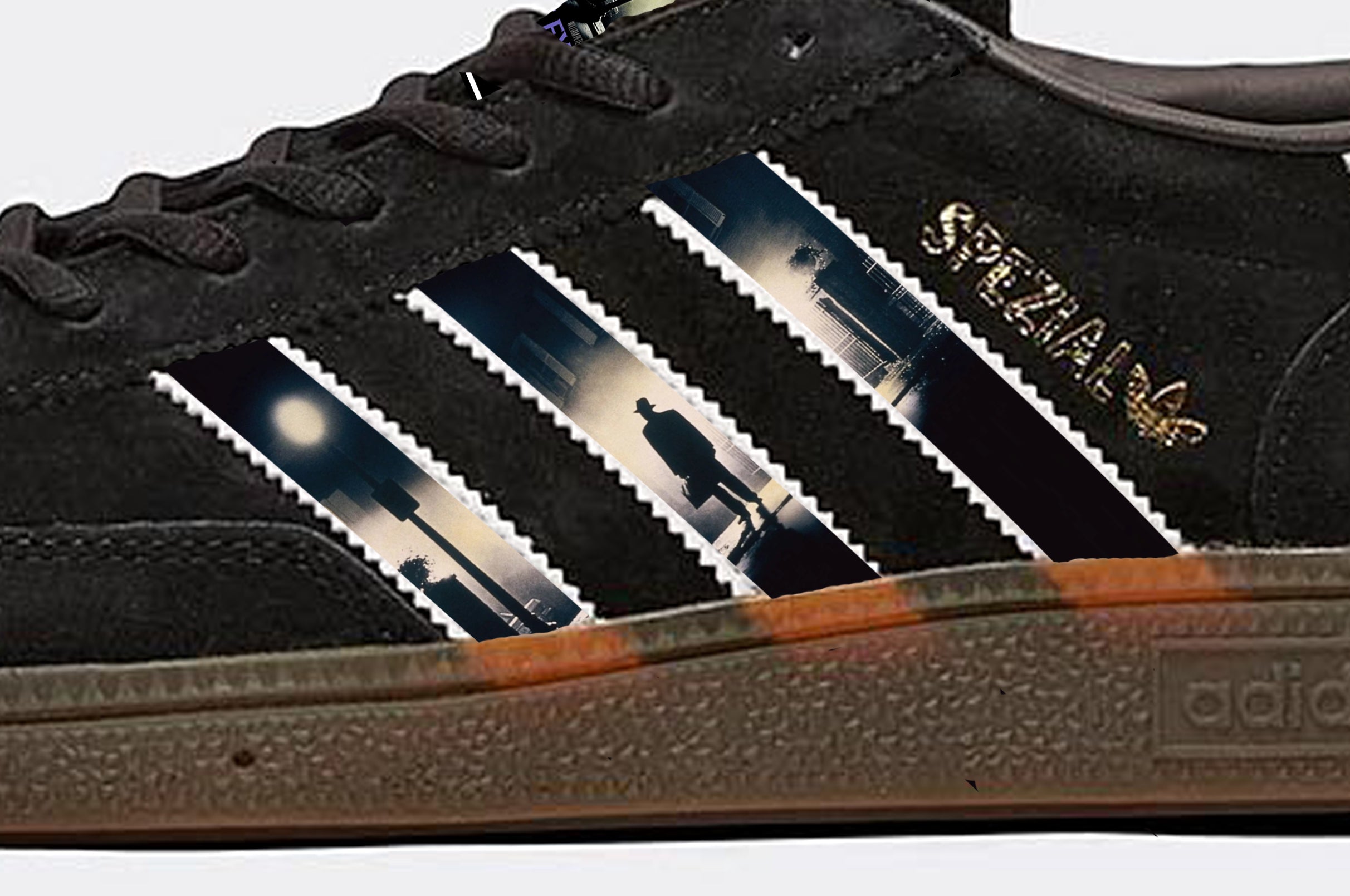 Limited edition The Exorcist movie Black Adidas Spezial trainers / sneakers