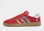 Limited edition Paul Weller Stanley Road Red Adidas custom Munchen trainers / sneakers