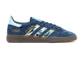 Limited edition Oasis Definitely maybe Liam Gallagher tour 2024 inspired blue /white  Adidas custom Handball Spezial trainers / sneakers