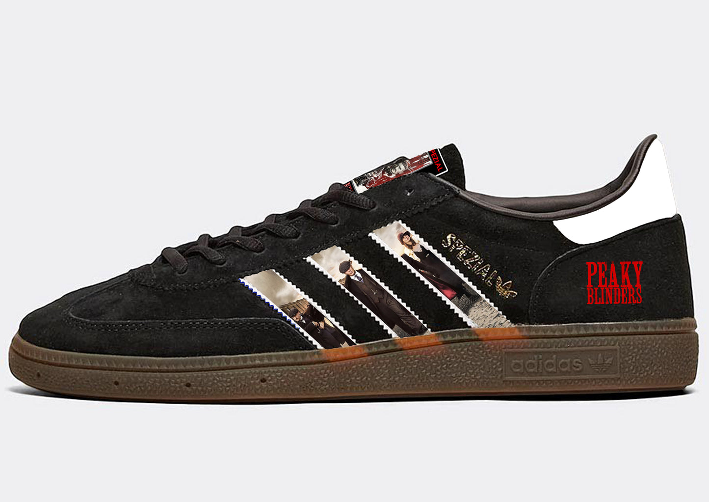 Limited edition Peaky Blinders Black Adidas Spezial trainers / sneakers