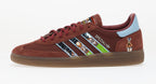 Limited edition Aston Villa Europa league winners 2026 inspired burgundy / blue Adidas custom Handball Spezial trainers / sneakers