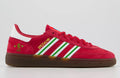 Limited edition Chelsea FC Retro 70s kit Red / white / Green suede Adidas custom Handball Spezial  trainers / sneakers