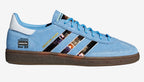 Limited edition Oasis Live 25 Heaton Park Adidas custom Blue / white Handball Spezial trainers / sneakers