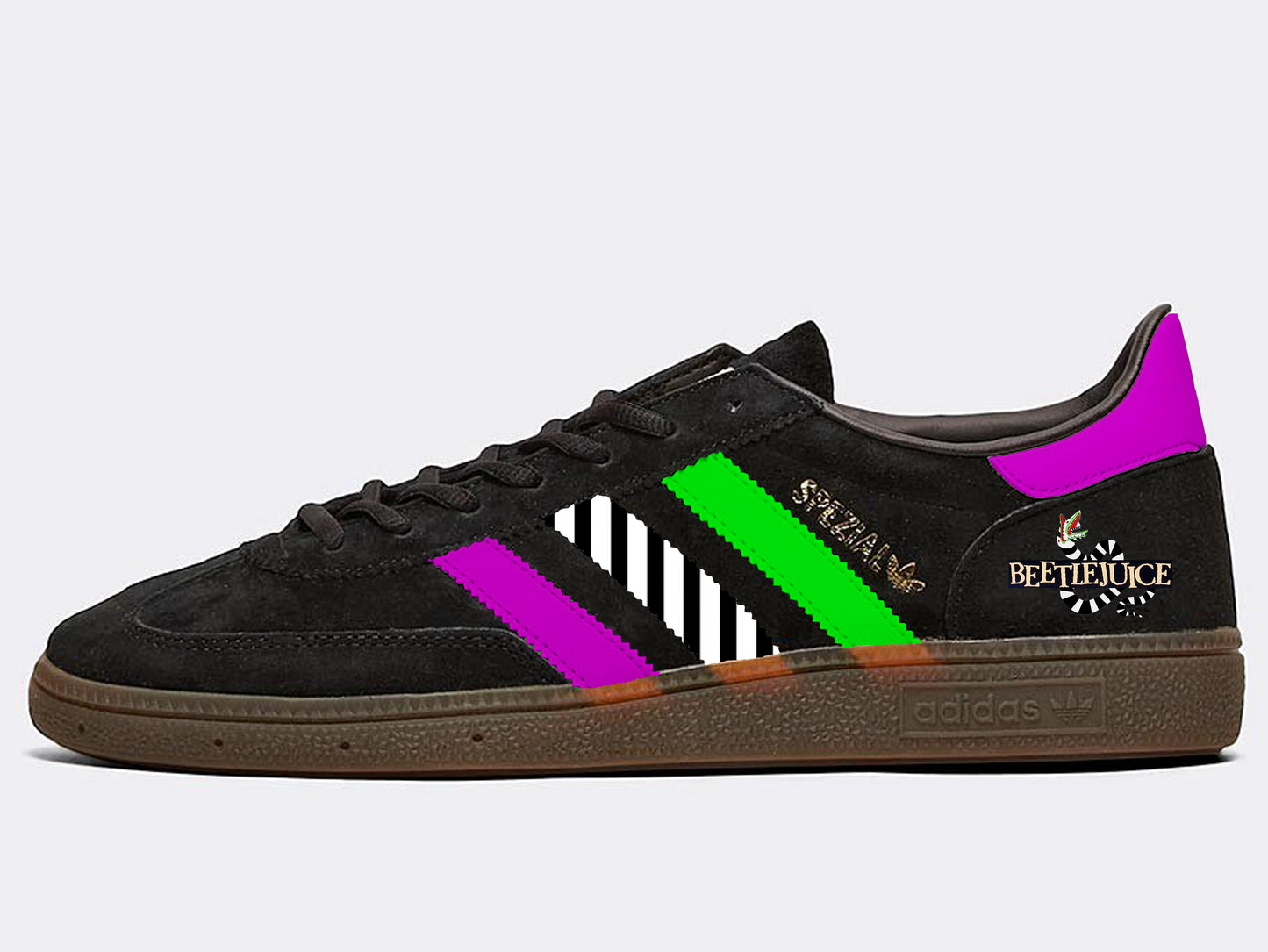 Limited edition Beetlejuice Black Adidas Spezial trainers / sneakers