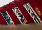 Limited edition Adidas "Horiginals" Terrifier Movie Custom Bermuda  Dark red  trainers / sneakers