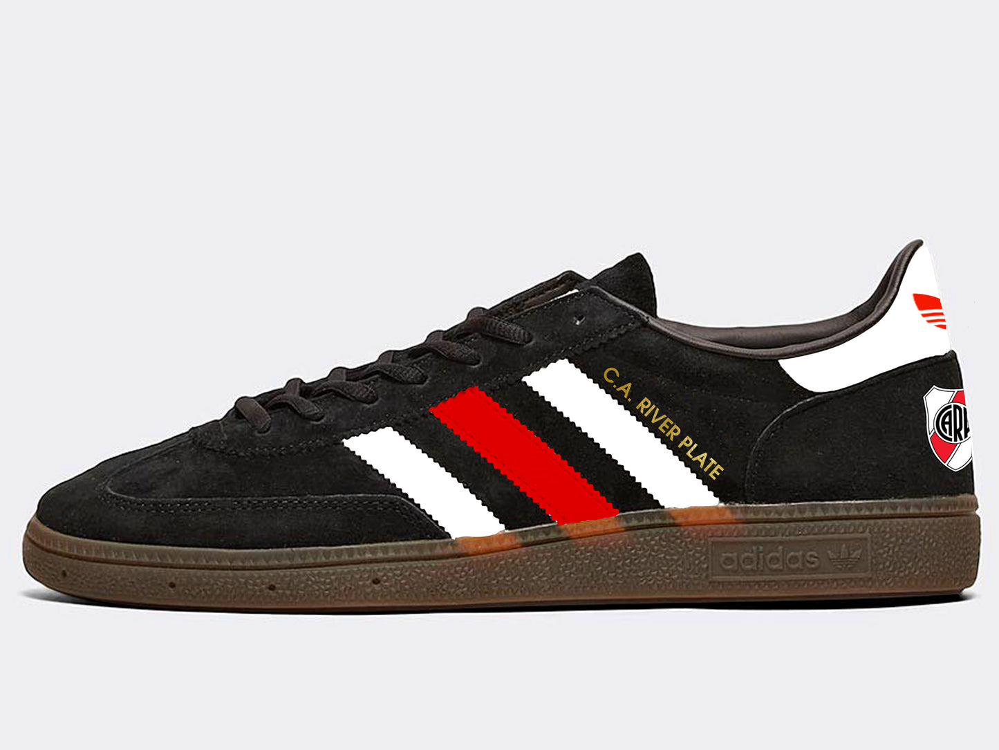 Limited edition Adidas River Plate black / red / white Spezial trainers / sneakers